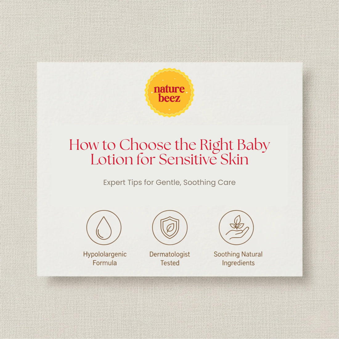 How to Choose the Right Baby Lotion for Sensitive Skin - Nature Beez